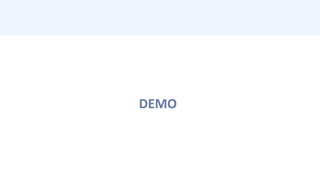DEMO	
  
 