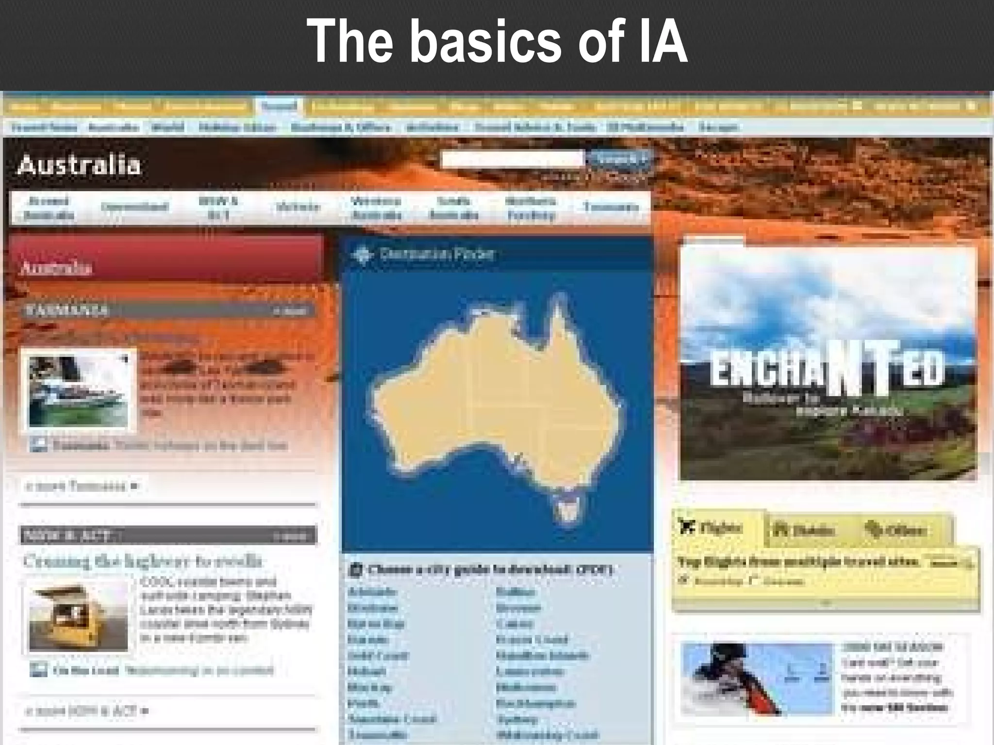 The basics of IA 