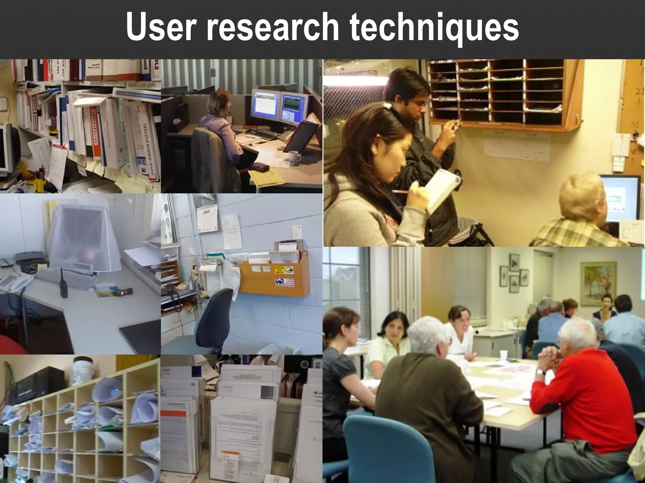 User research techniques 