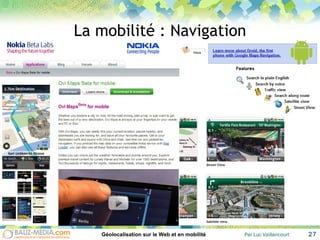 La mobilité : Navigation 
