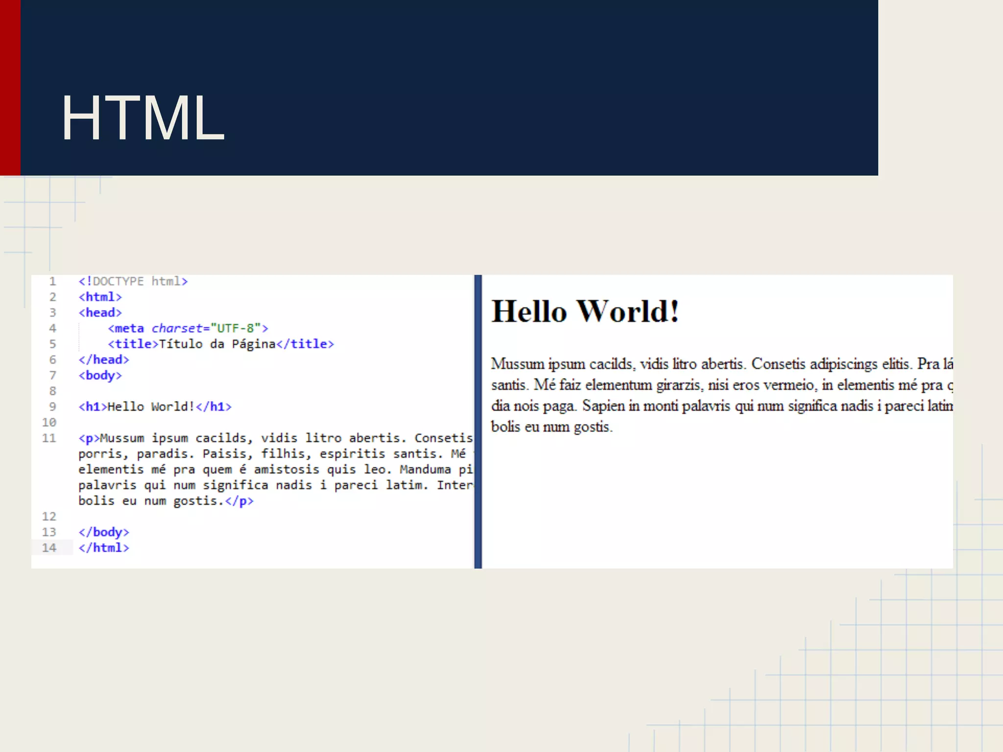 HTML
 