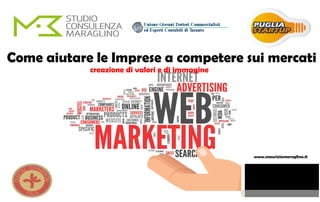 Come aiutare le Imprese a competere sui mercati
creazione di valori e di immagine
www.mauriziomaraglino.it
 