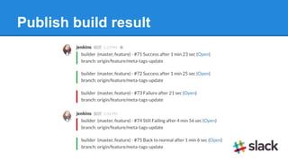 Publish build result
 