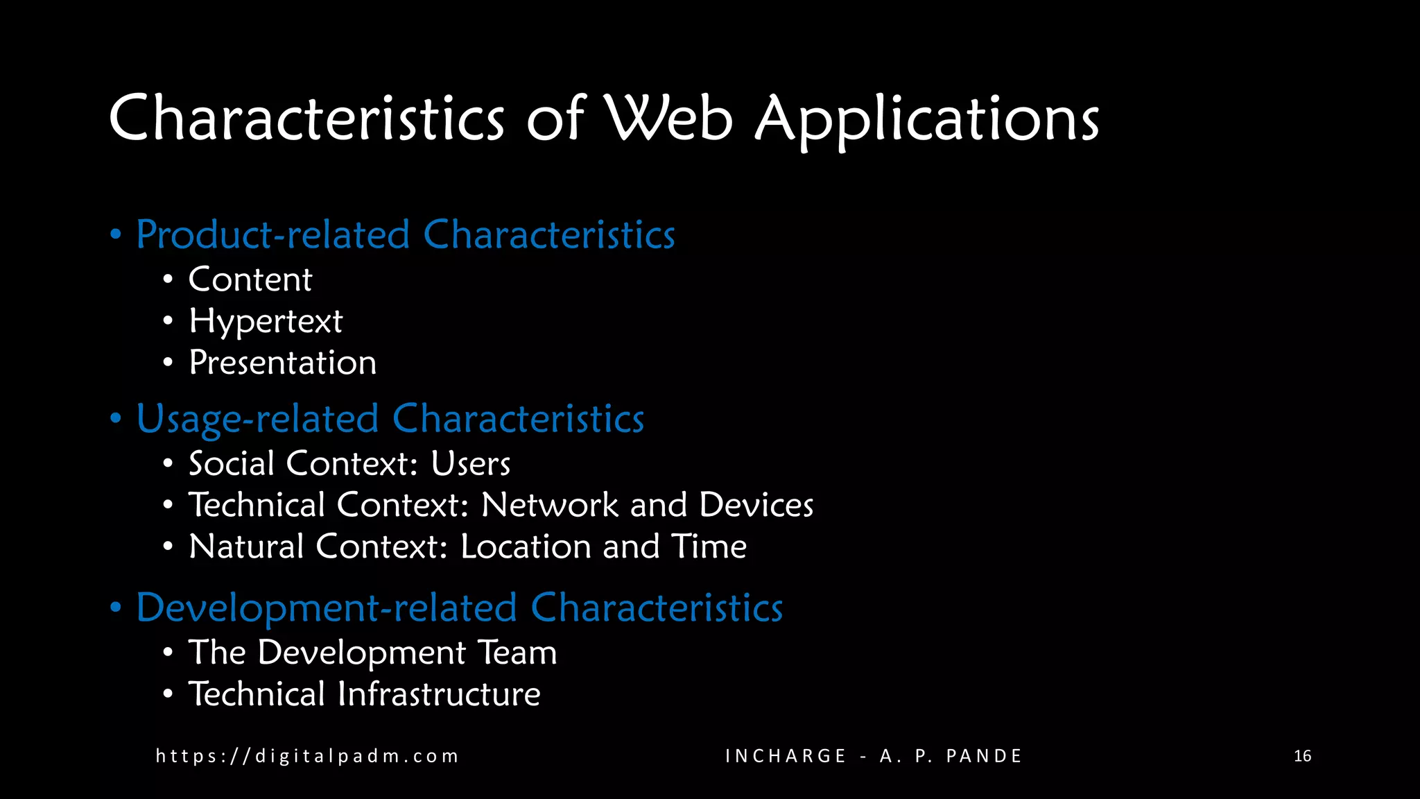 Web Engineering- Web Application Categories & Characteristics Book ...