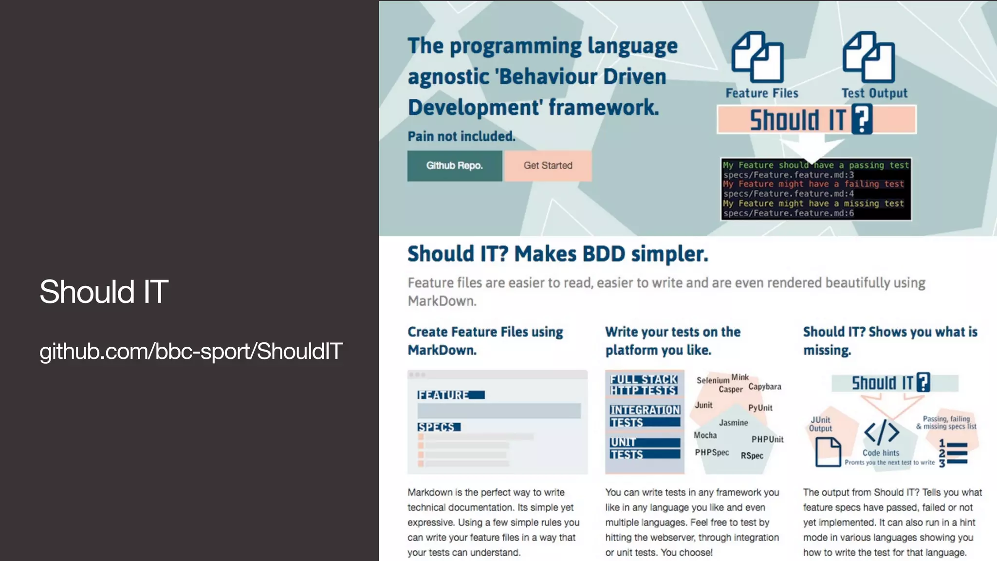 Should IT 
github.com/bbc-sport/ShouldIT 
 