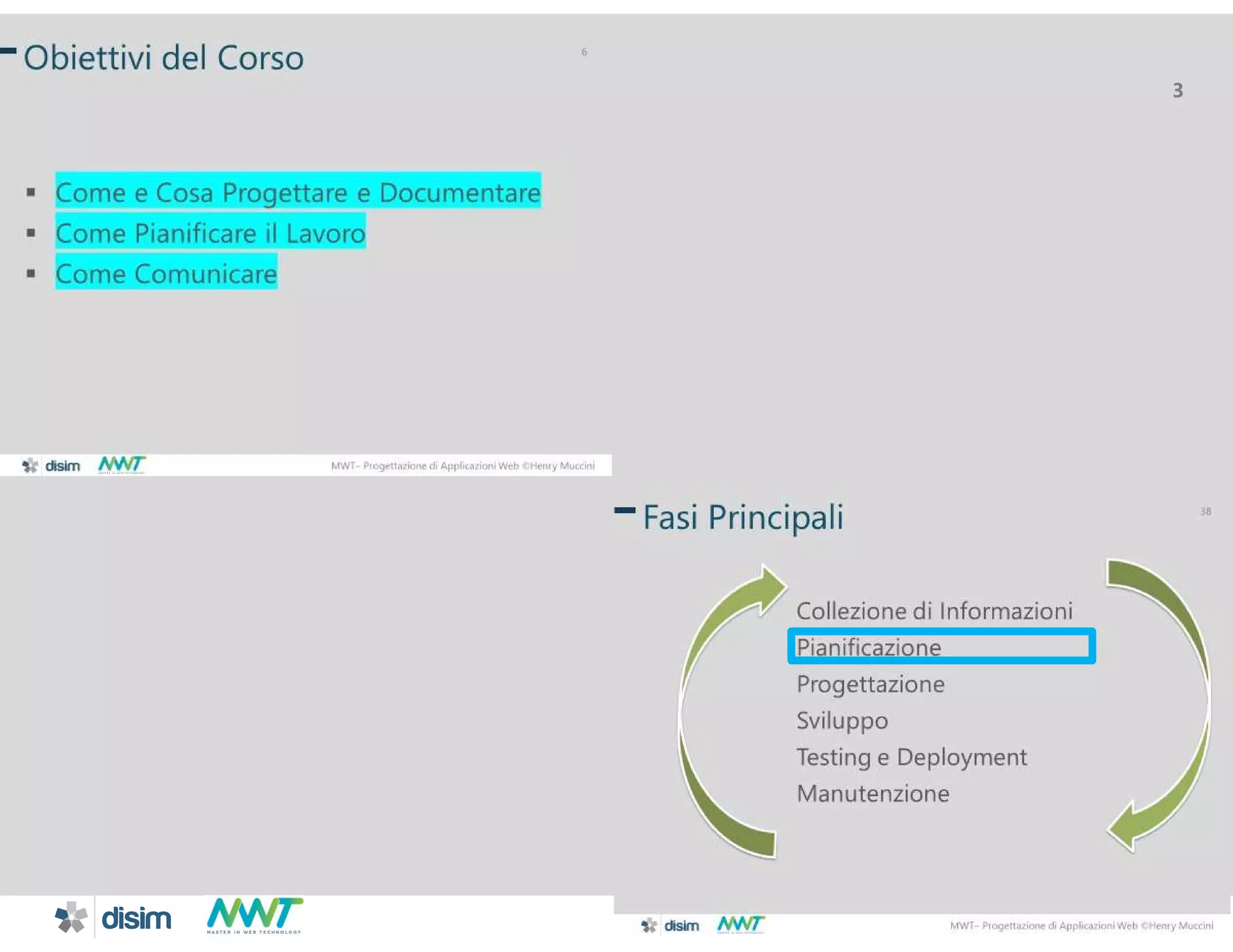 MWT&ndash; Progettazione di Applicazioni Web Henry Muccini
3
 