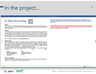 MWT– Progettazione di Applicazioni Web Henry Muccini
28
In the project…
 