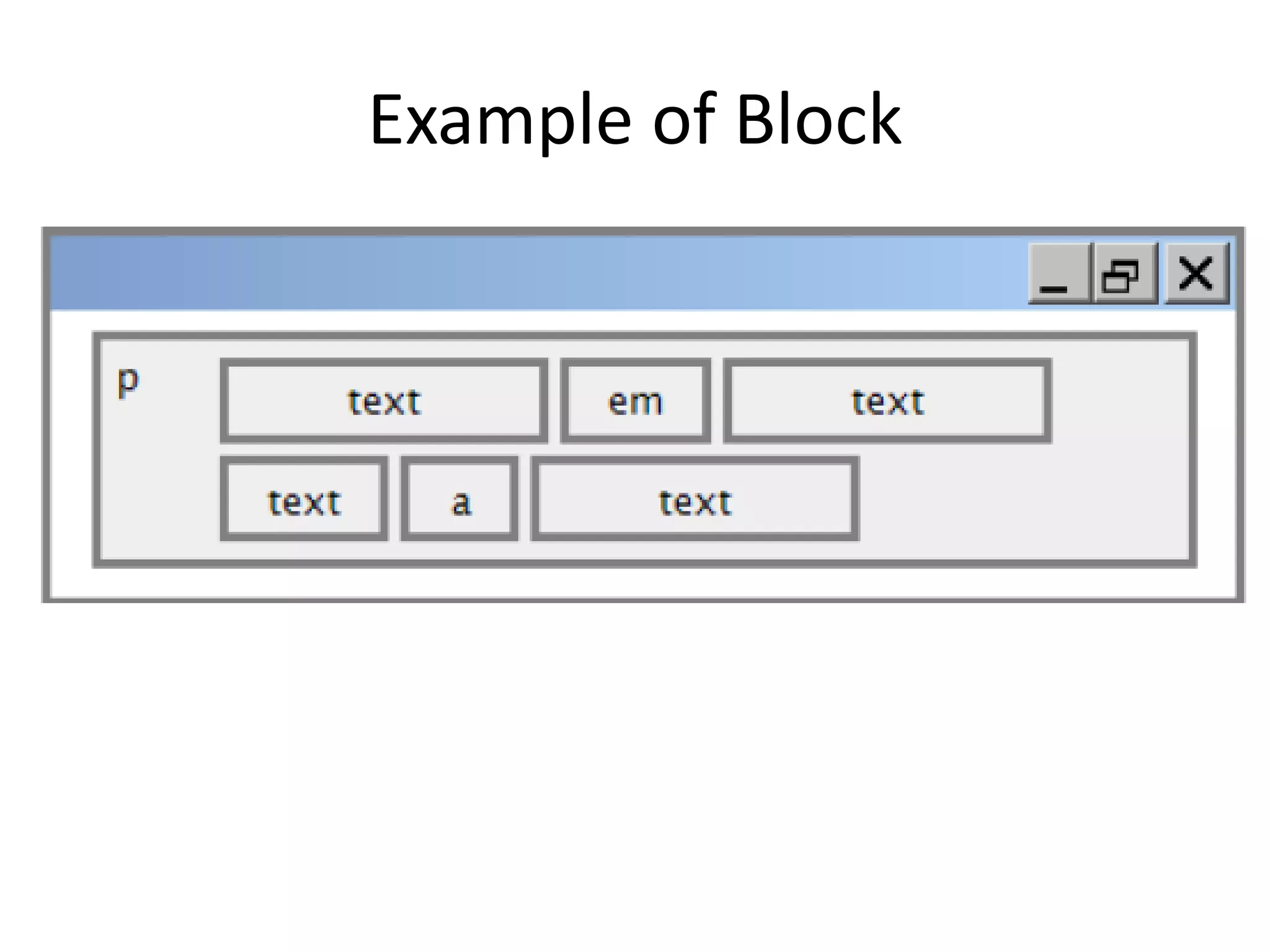 Example of Block
 