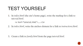 HTML Lists & Llinks