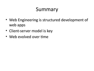 Comprehensive Introduction to Web Engineering: Concepts and Evolution ...