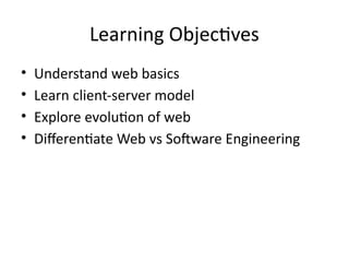 Comprehensive Introduction to Web Engineering: Concepts and Evolution ...