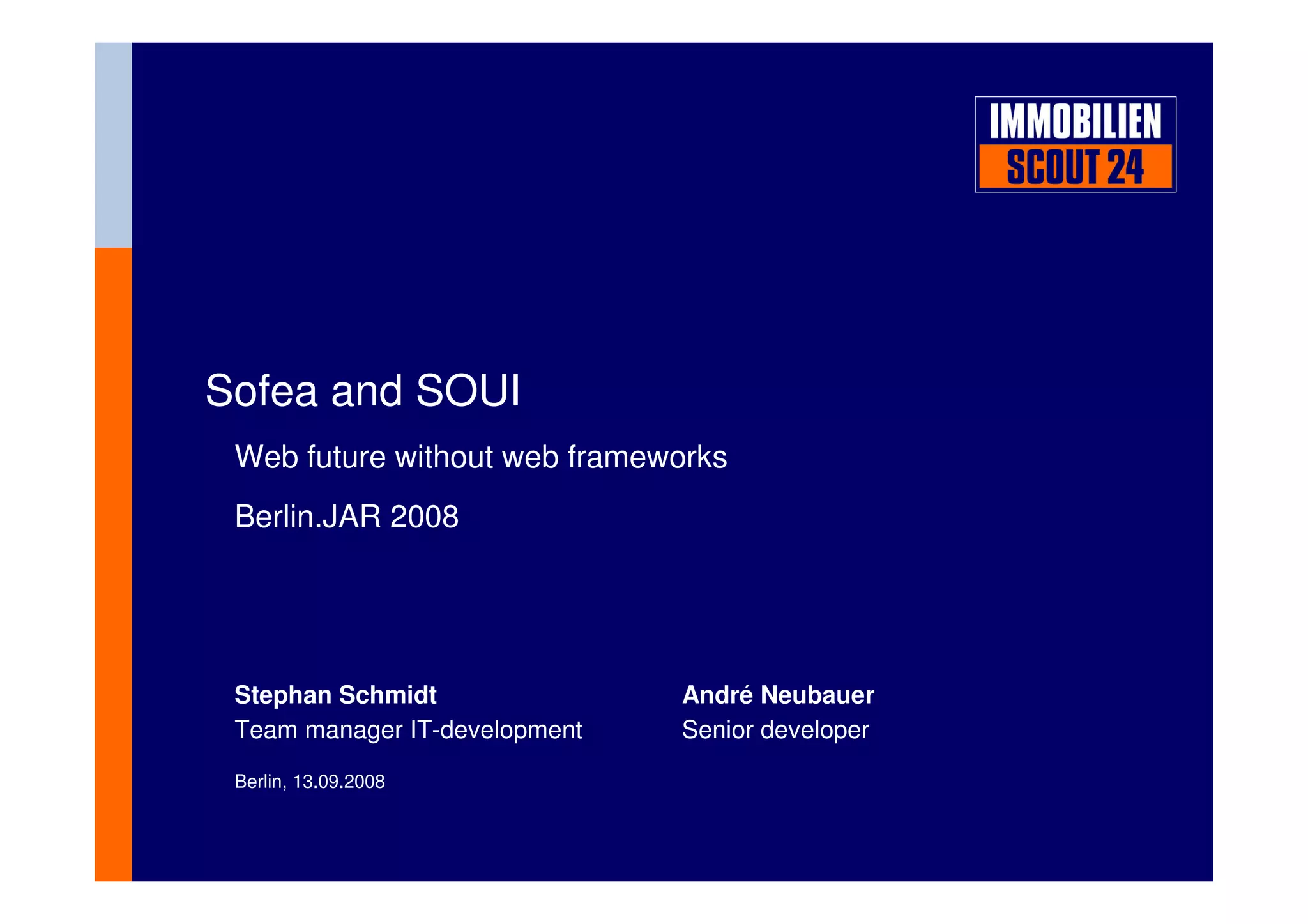 Berlin.JAR: Web future without web frameworks