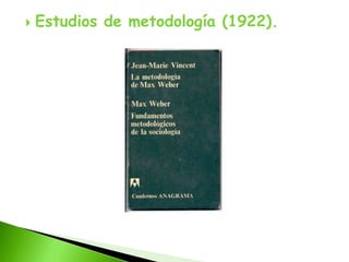    Estudios de metodología (1922).
 