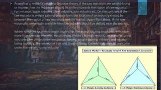 Alfred Weber's least cost theory on industrial location.pptx
