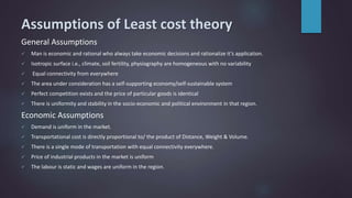 Alfred Weber's least cost theory on industrial location.pptx