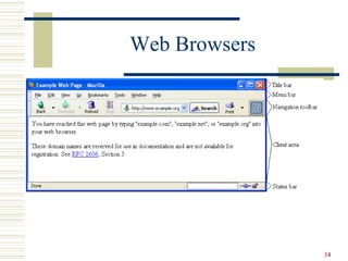 34
Web Browsers
 