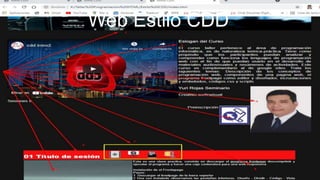 Web Estilo CDD
 
