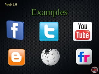 Web 2.0

Examples

 