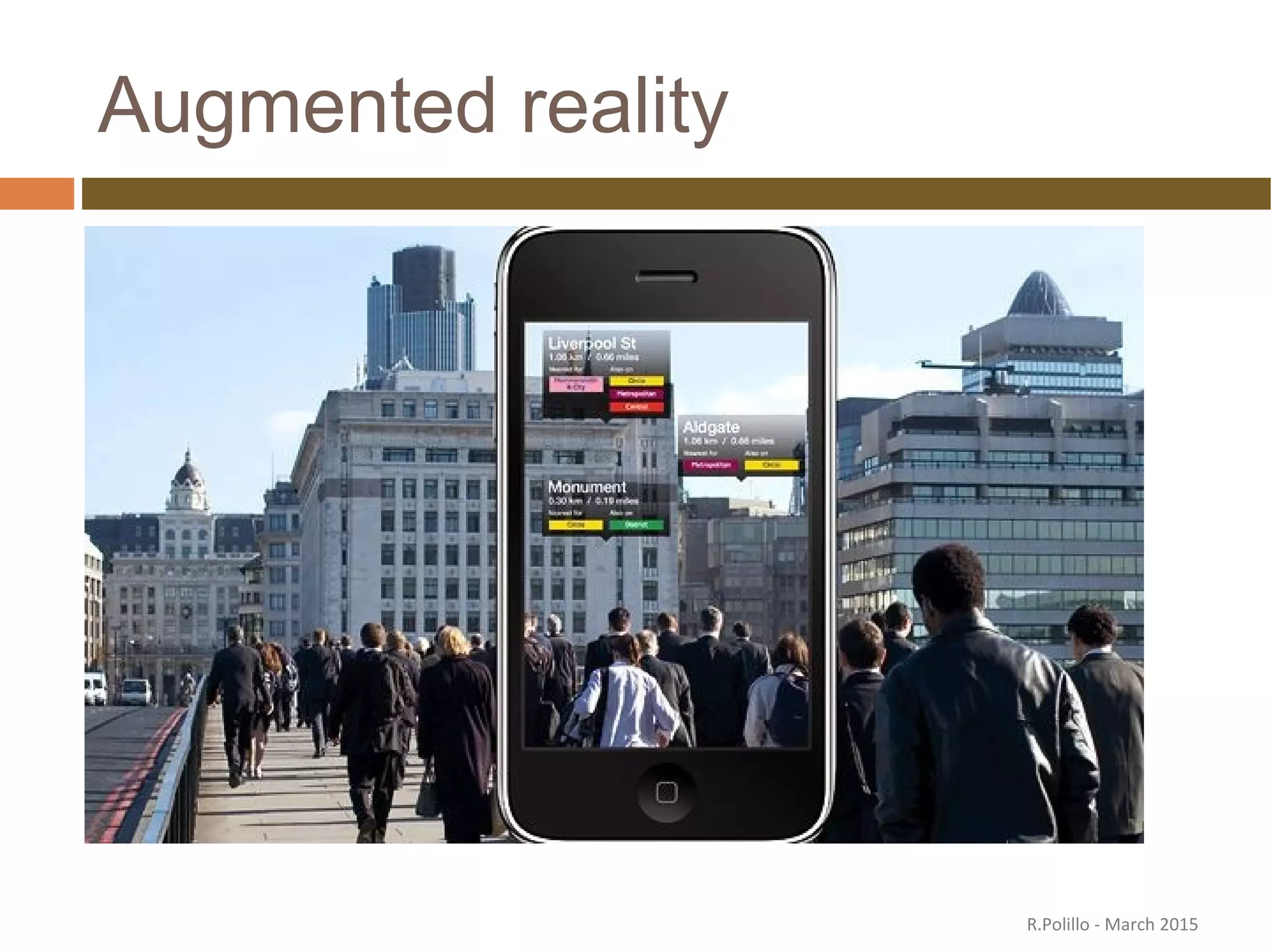 Augmented reality
R.Polillo - March 2015
 