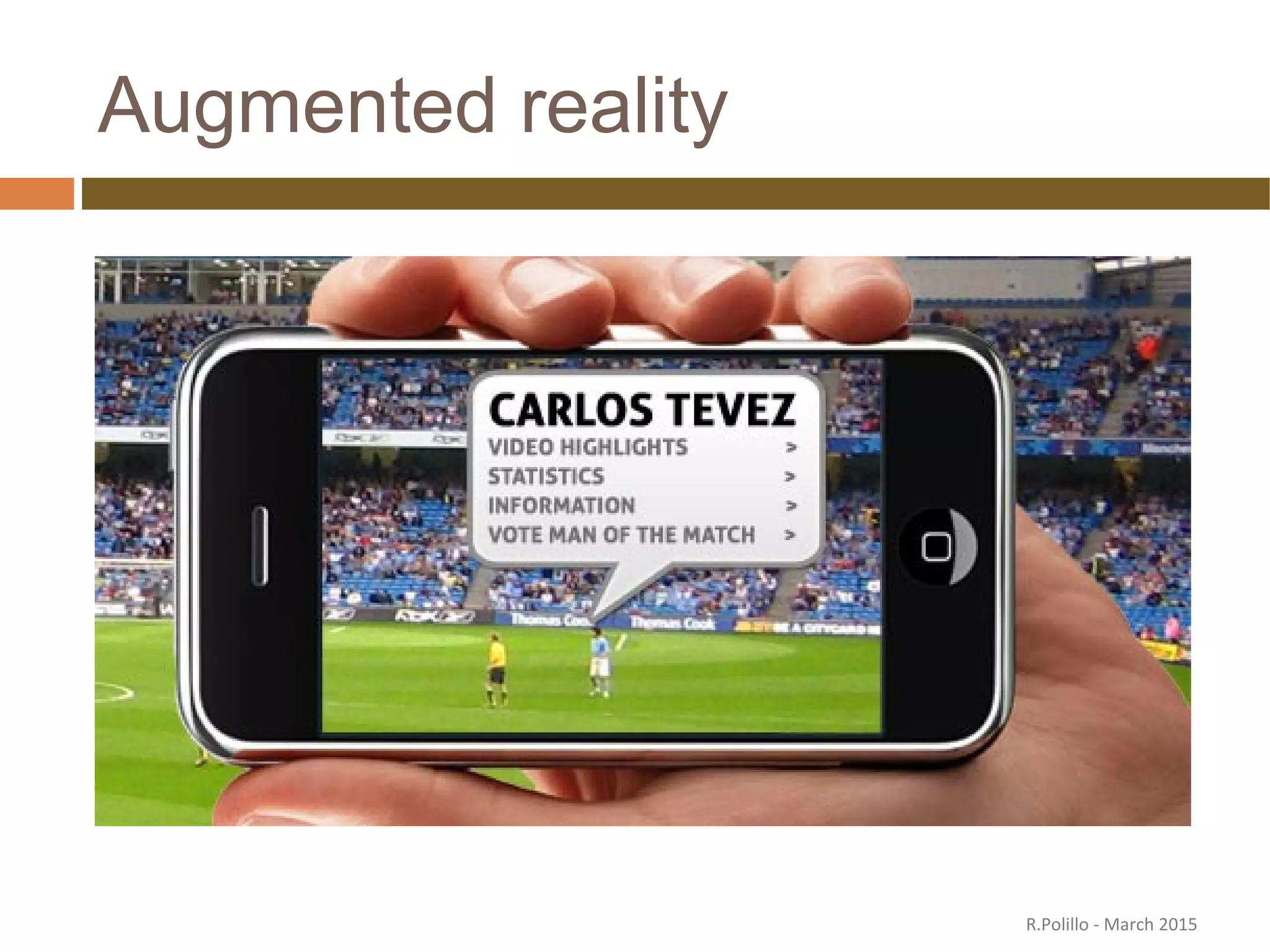 Augmented reality
R.Polillo - March 2015
 
