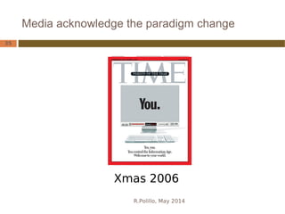 Xmas 2006
Media acknowledge the paradigm change
R.Polillo, May 2014
35
 
