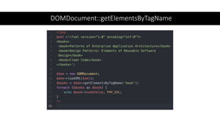 DOMDocument::getElementsByTagName
 