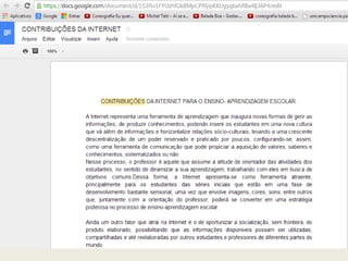 Webfólio professores - AVA/2013