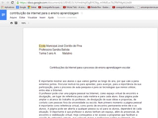 Webfólio professores - AVA/2013