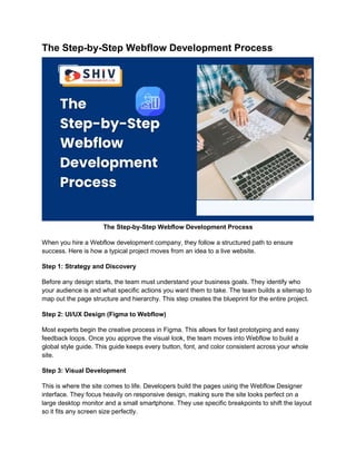 Complete Webflow Development Process Overview | PDF