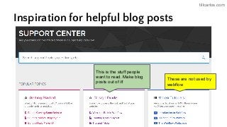 tillcarlos.com
Inspiration for helpful blog posts
This is the stuff people
want to read. Make blog
posts out of it!
These are not used by
webflow
 