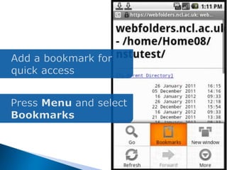 CampusFiles on your phone