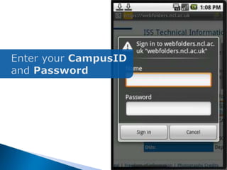 CampusFiles on your phone