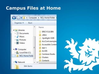 Campus Files at Home
 