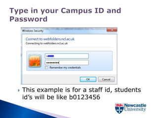    This example is for a staff id, students
    id’s will be like b0123456
 