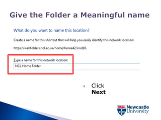    Click
    Next
 