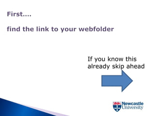 If you know this
already skip ahead
 