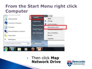    Then click Map
    Network Drive
 