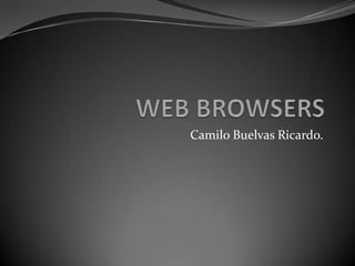 WEB BROWSERS Camilo Buelvas Ricardo. 