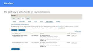 Handlers
The best way to get a handle on your submissions.
 