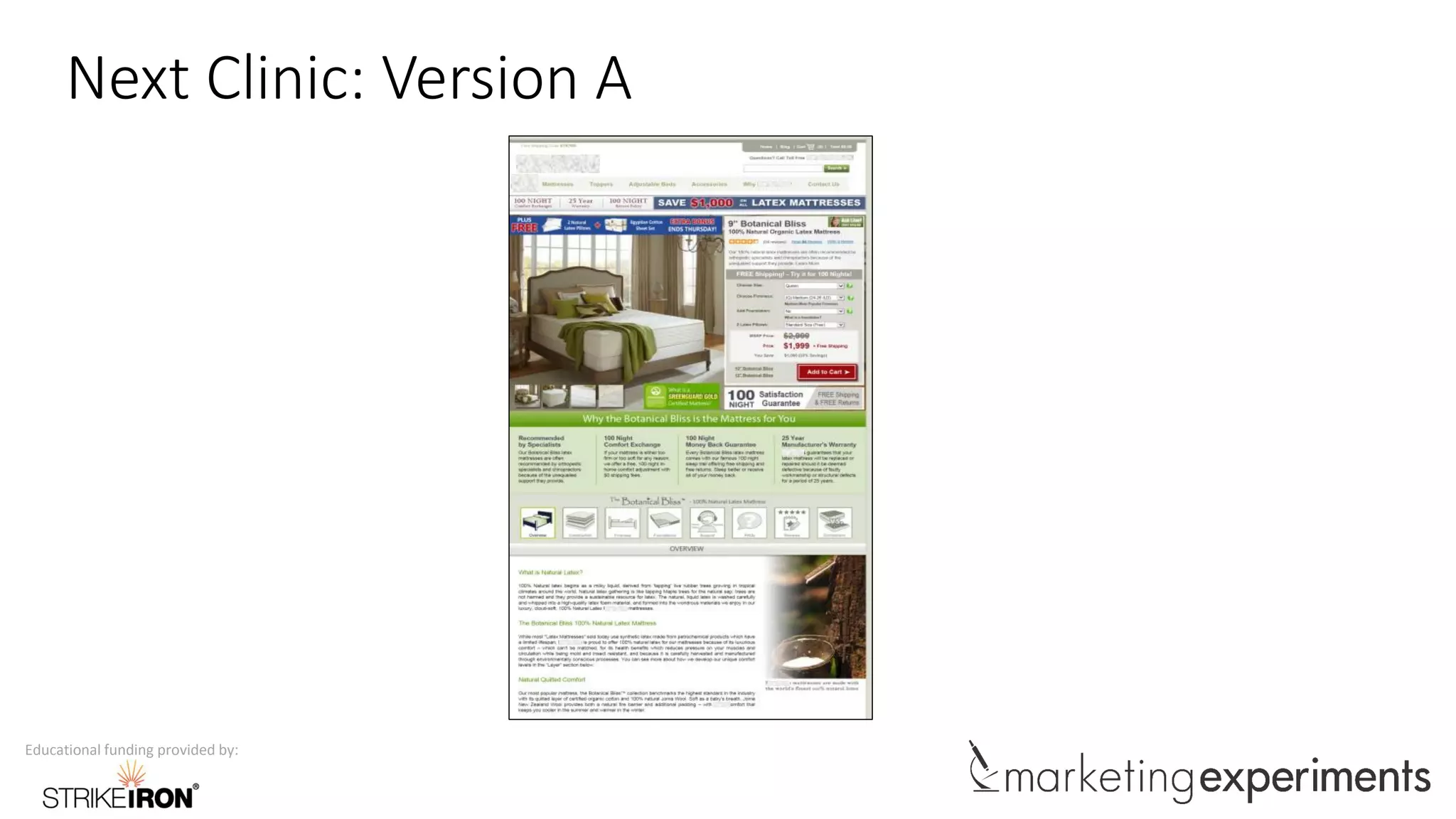 Educational funding provided by:
Next Clinic: Version A
 