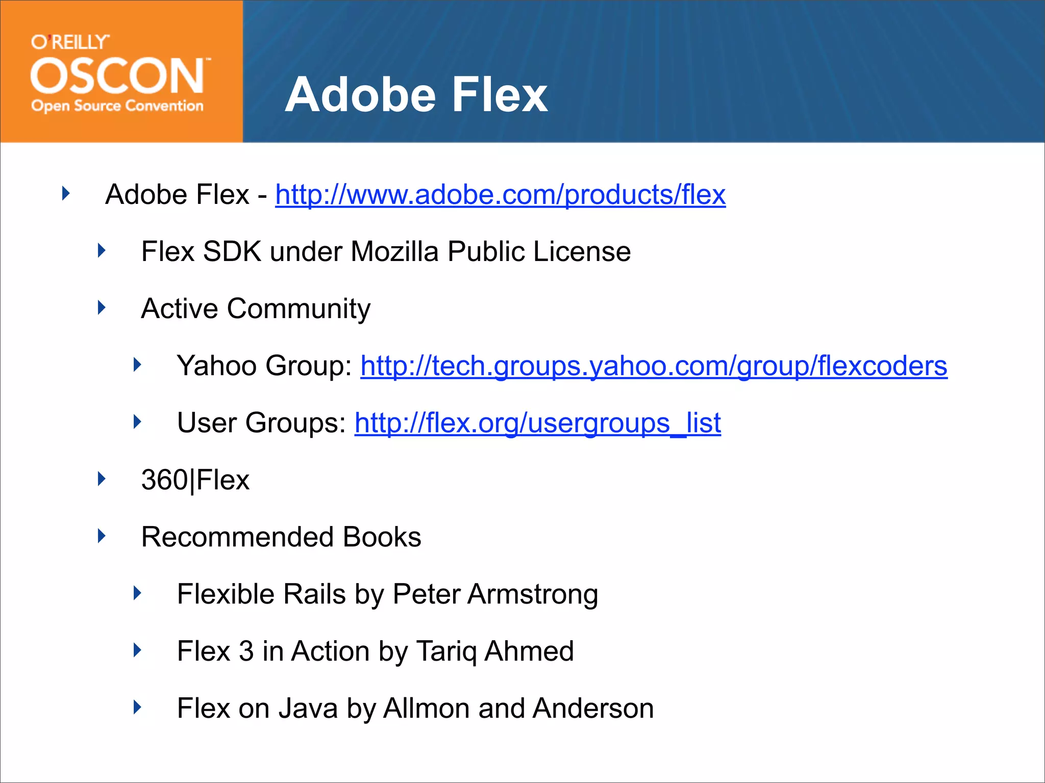 Web Frameworks of the Future: Flex, GWT, Grails and Rails
