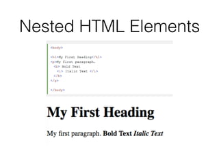 Web front end development introduction to html css and javascript | PPT