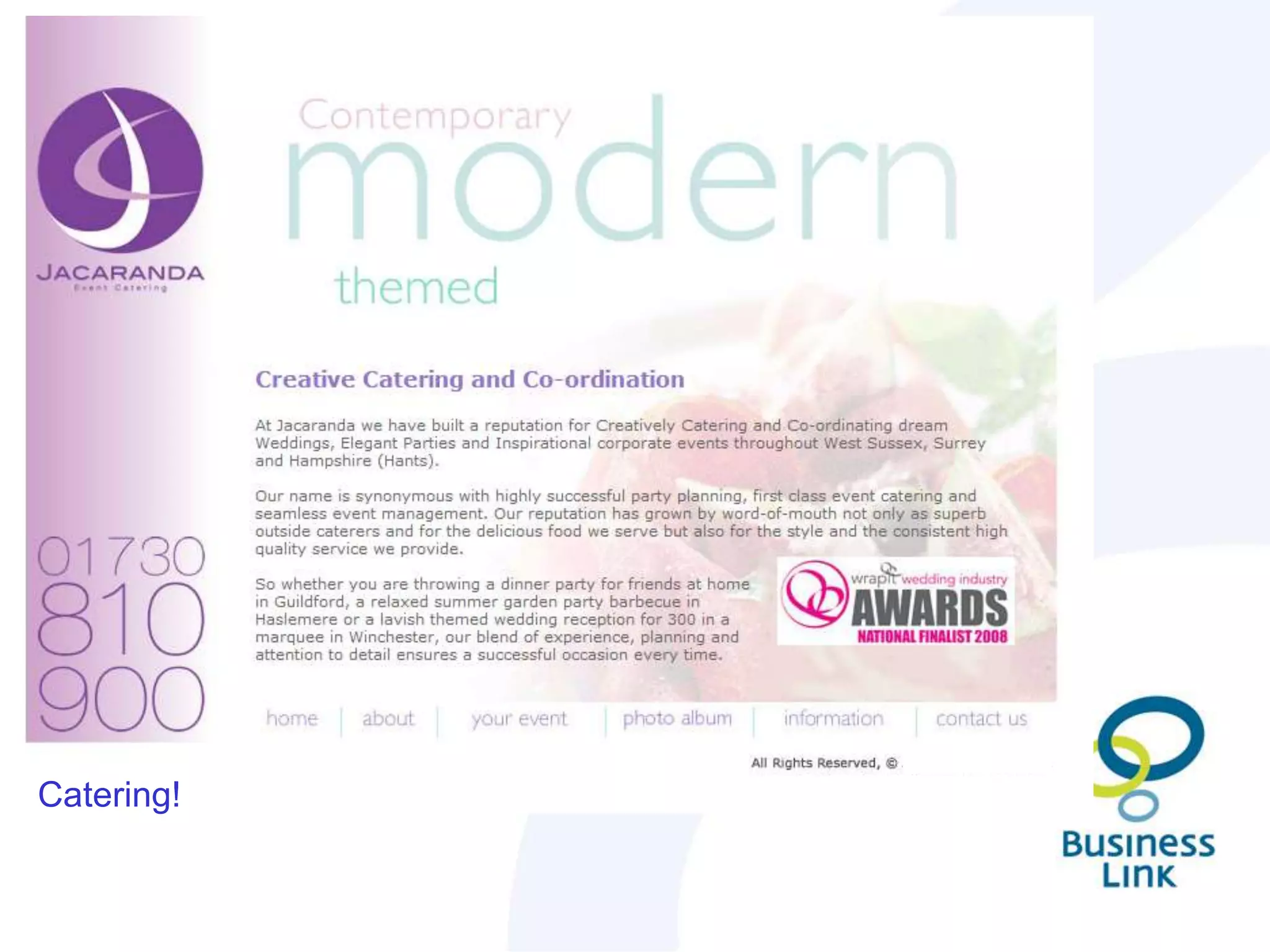 Benefitted meBeauty is? – Brand & Positioning					Put some good thinking into it!					What are you offering?						- be clear						- productise services					Why should visitor stay? 						- reflect their issues					- why are you better					What next?						- clear next steps