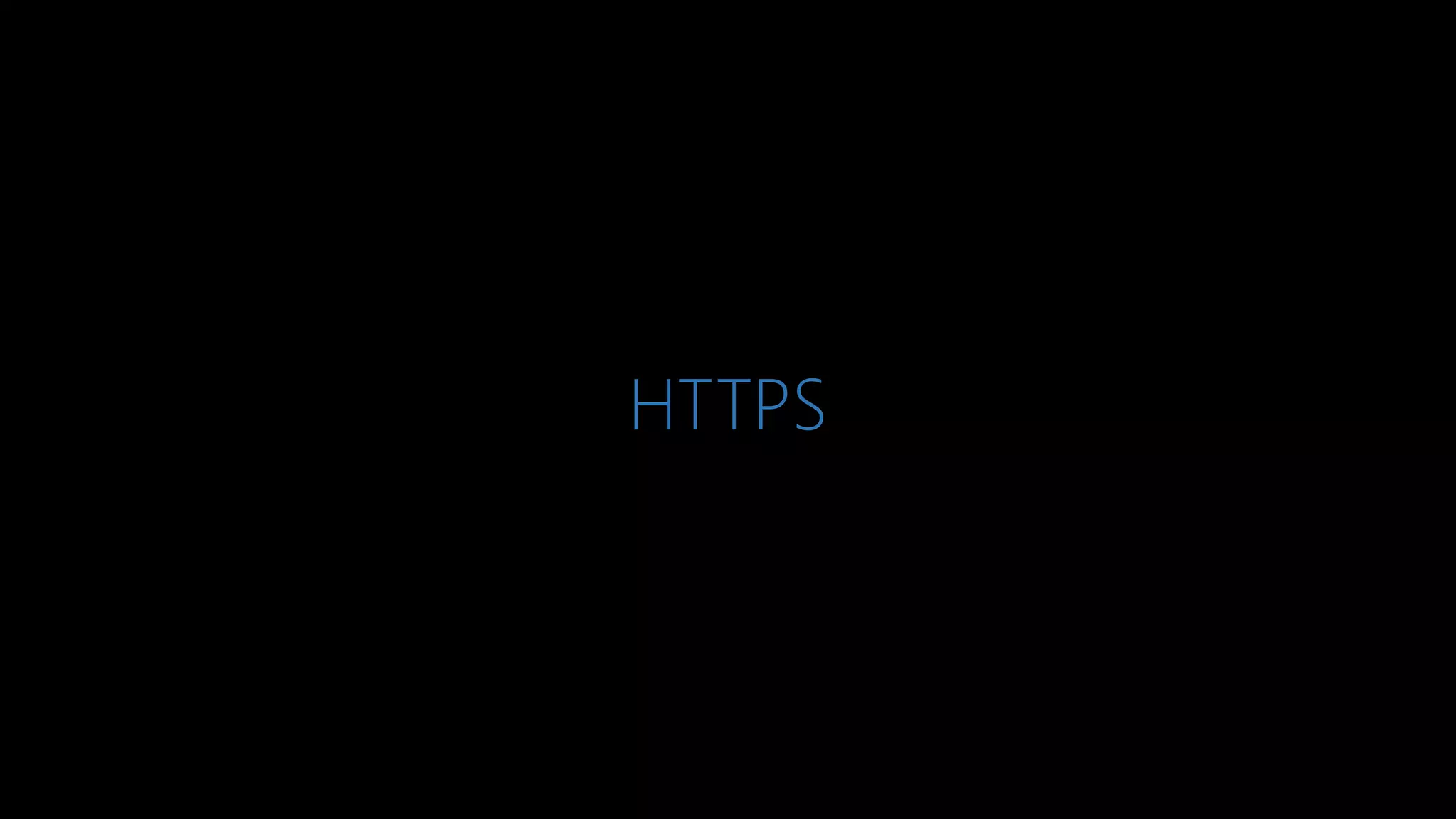 HTTPS
 