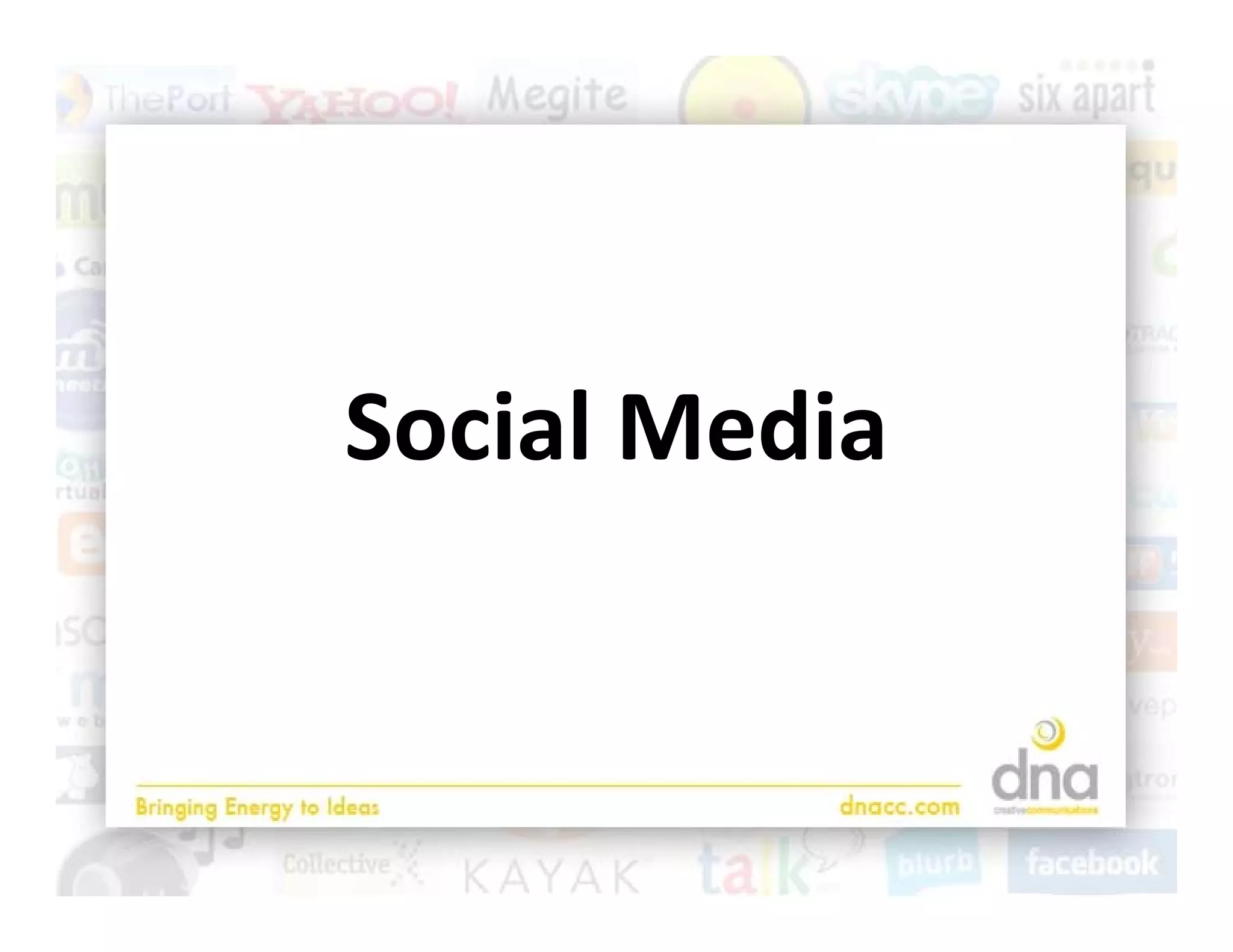 Social Media
Social Media
 