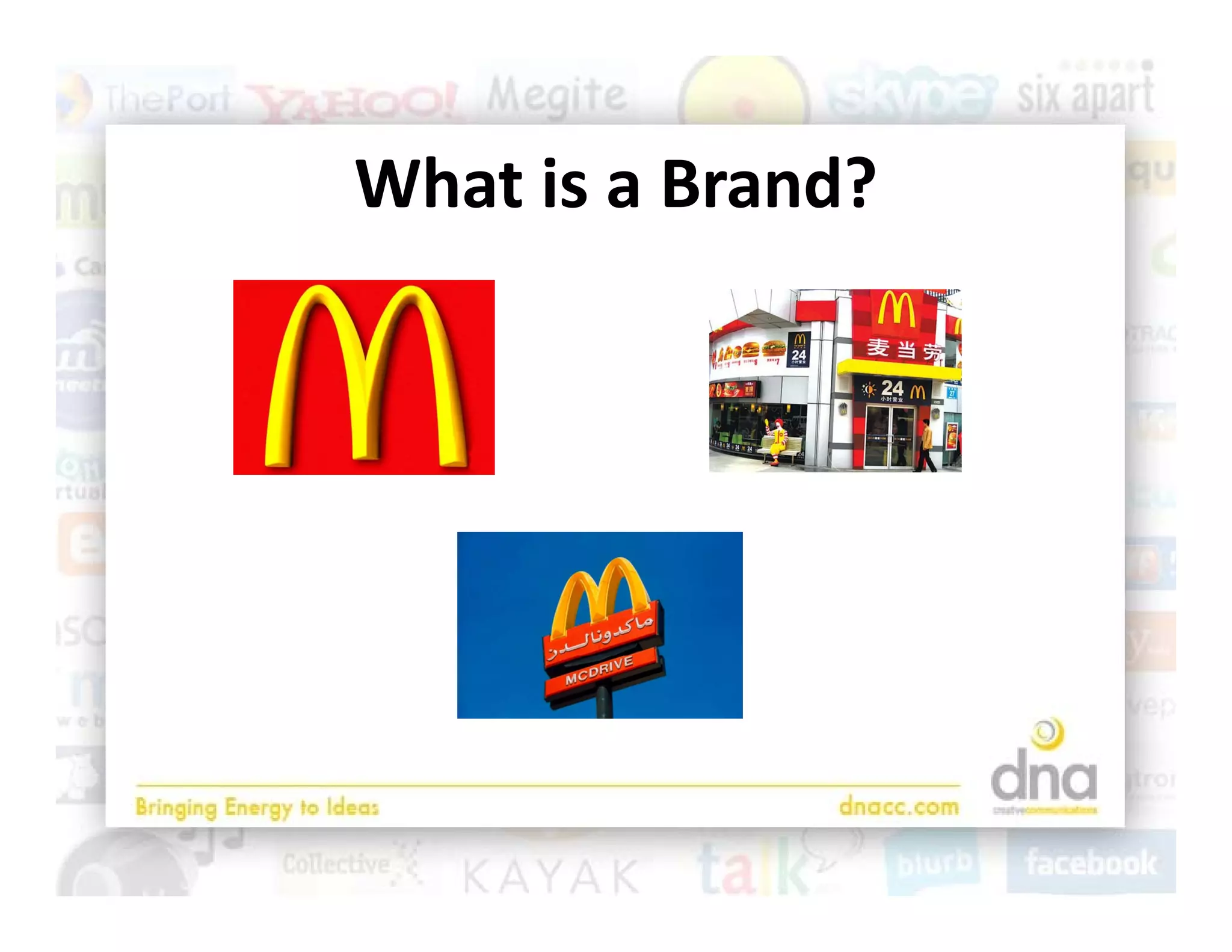 What is a Brand?
What is a Brand?
 