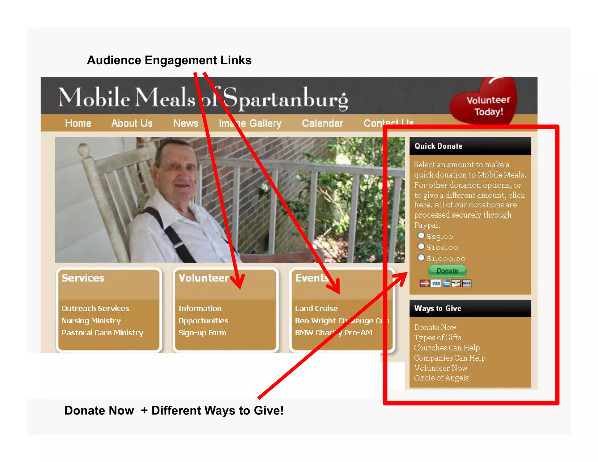 Audience Engagement Links




Donate Now + Different Ways to Give!
 