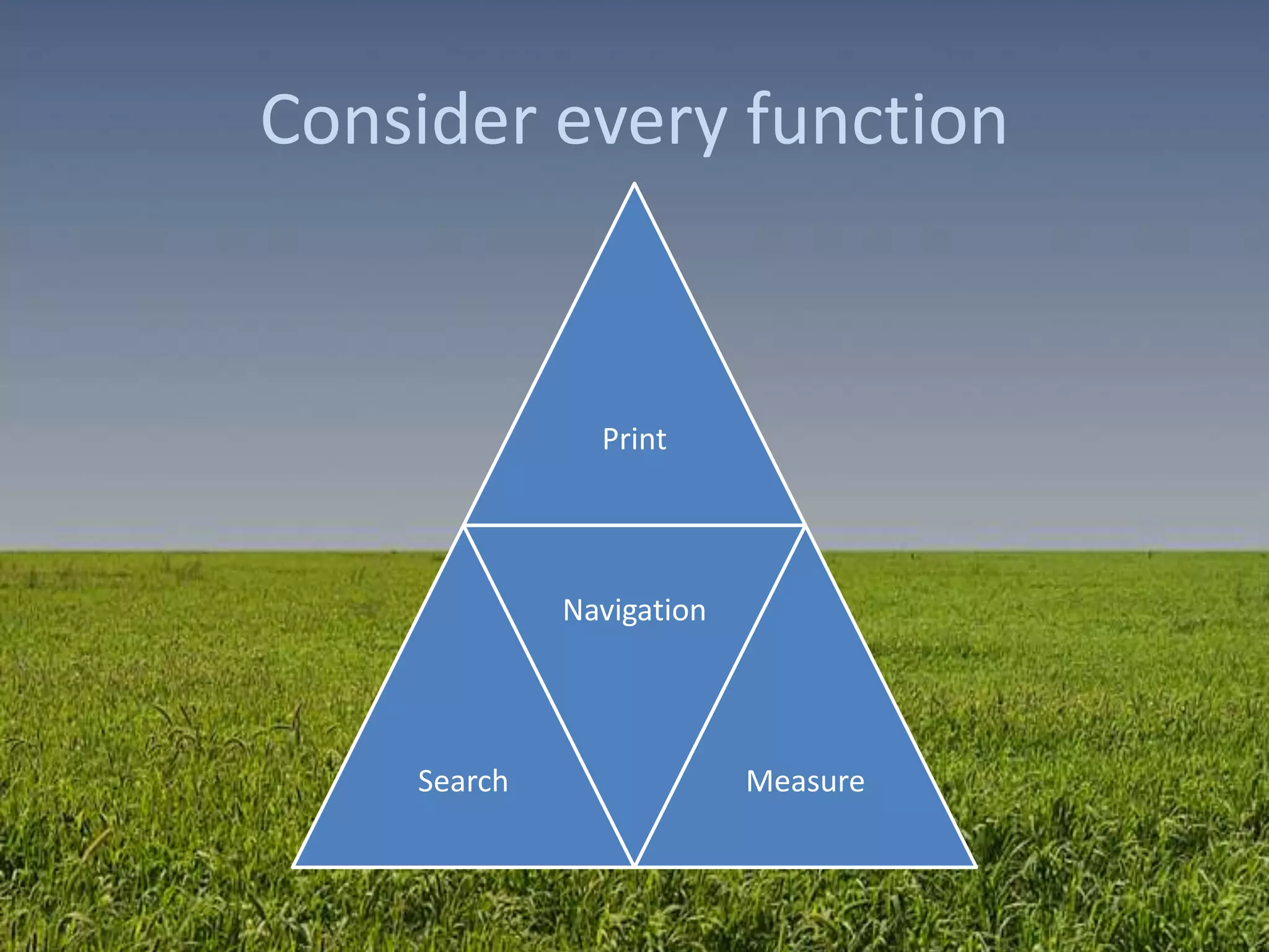 Consider every function