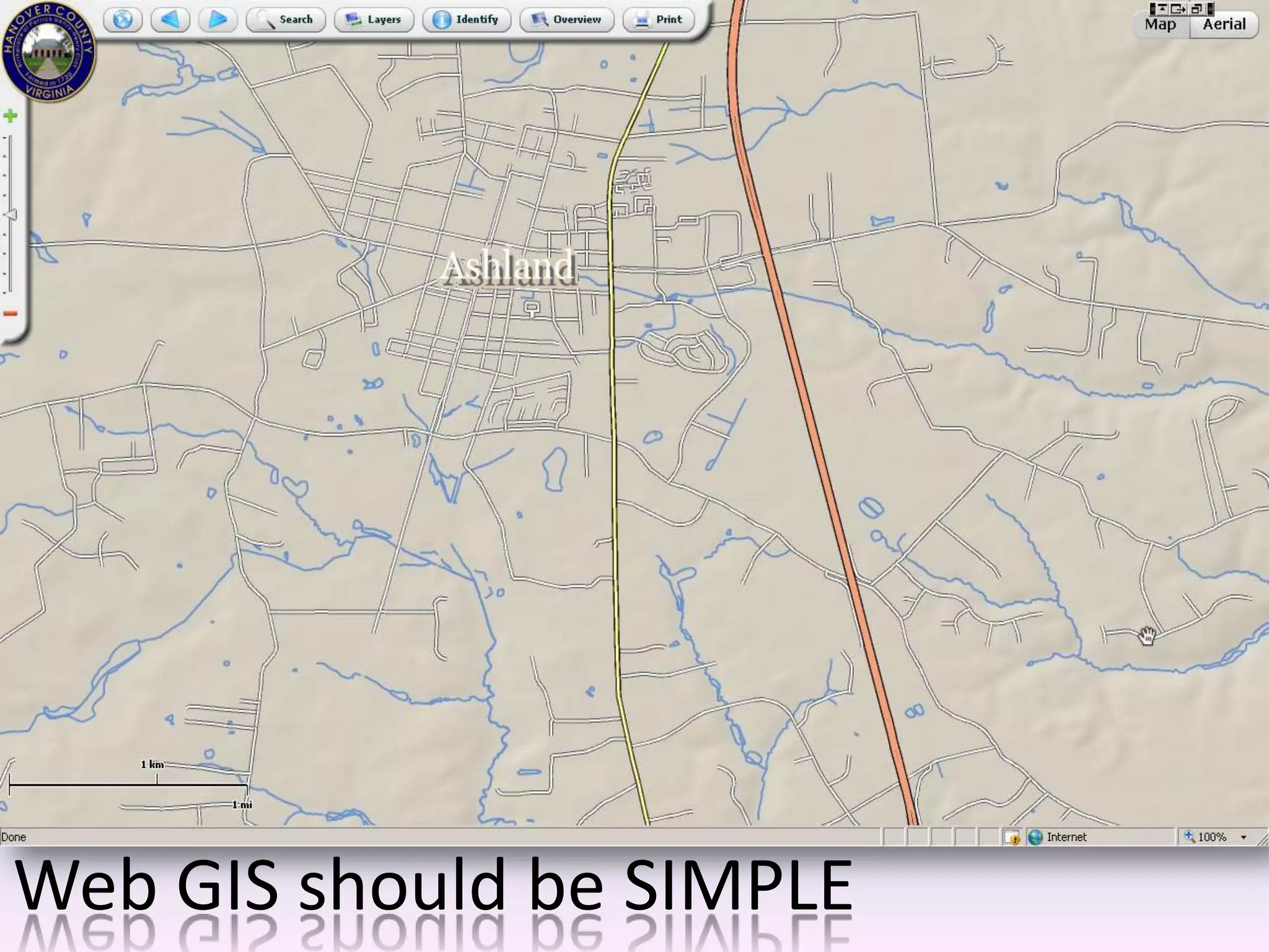 Web GIS should be SIMPLE