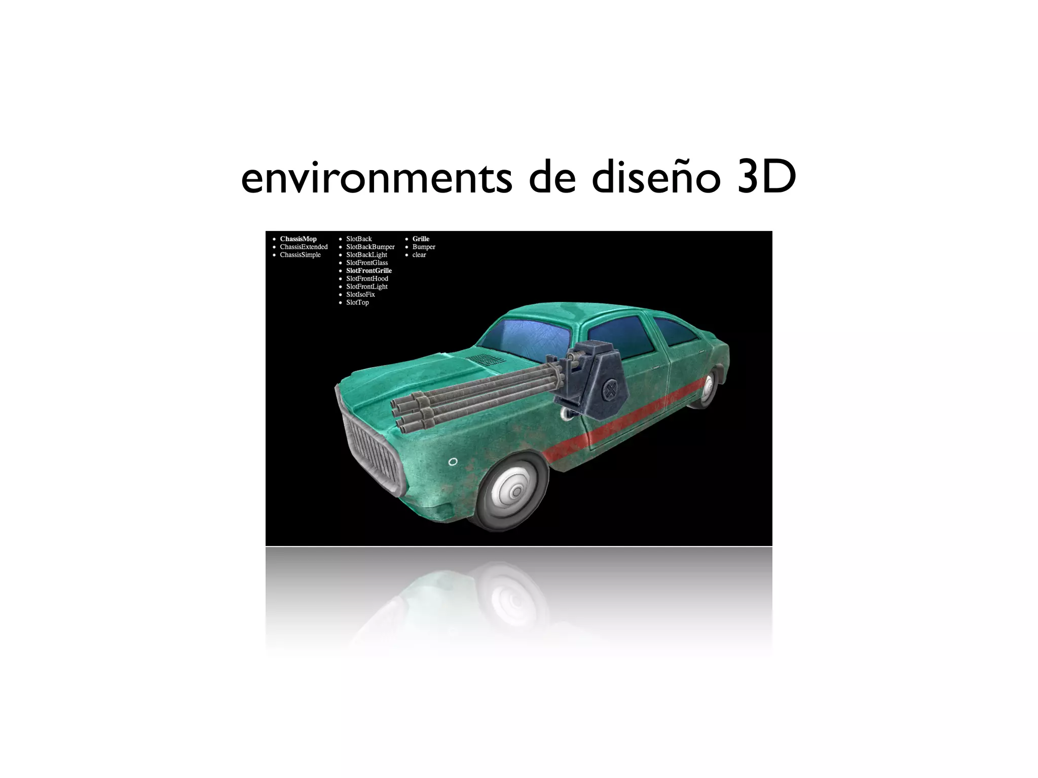 environments de diseño 3D
 